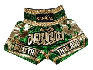 Kanong Muay Thai Shorts Boxningsshorts : KNS-136-Grön