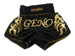 Personlig Muay Thai Shorts : KNSCUST-1150 Svart