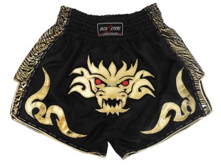 Retro Boxsense Muay Thai Shorts : BXSRTO-026-Svart