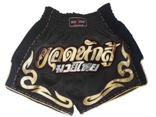 Retro Boxsense Muay Thai Shorts : BXSRTO-027-Svart