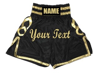 Personlig Boxningsshorts : KNBSH-025-Svart