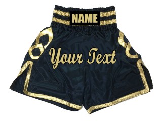 Designa egna Boxningsshorts Boxing Shorts : KNBSH-025-Marinblå