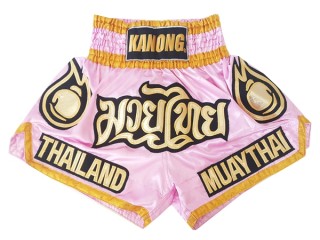 KANONG Muay Thai Shorts Sverige : KNS-118-rosa