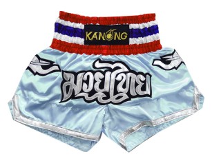Kanong Muay Thai Shorts Sverige : KNS-125-Ljusblå