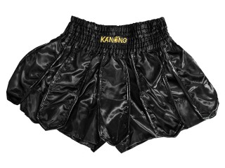 KANONG Muay Thai Shorts Sverige : KNS-139-Svart