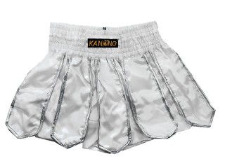 Kanong Gladiator Muay Thai Shorts Sverige : KNS-139-Vit