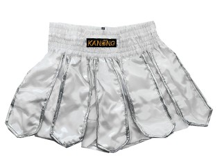 KANONG Muay Thai Shorts Sverige : KNS-139-Vit