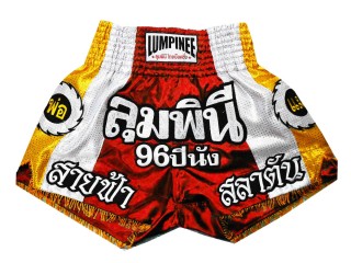 Lumpinee Muay Thai Shorts : LUM-001 Röd