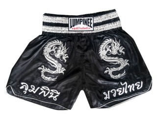 Lumpinee Muay Thai Shorts Barn : LUM-038-Svart-K