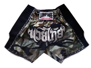 Retro Lumpinee Thaiboxningsshorts för barn : LUMRTO-003-Camo