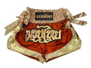 KANONG Muay Thai Shorts Sverige : KNS-132-Orange