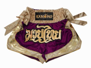 KANONG Muay Thai Shorts Sverige : KNS-132-Violett